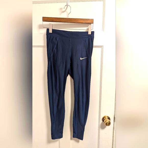 NIKE Dry Fit Legging Chrome Blue - Picture 1 of 3